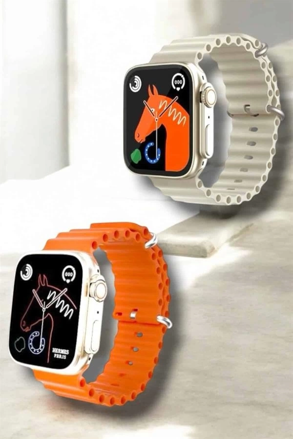 BUĞZ 49MM Ekranlı, Kan Basıncı ve Adımsayar Özellikli Bluetooth Akıllı Saat