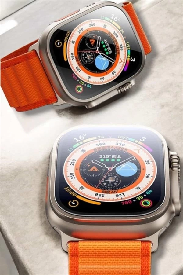 BUĞZ 49MM Ekranlı, Kan Basıncı ve Adımsayar Özellikli Bluetooth Akıllı Saat