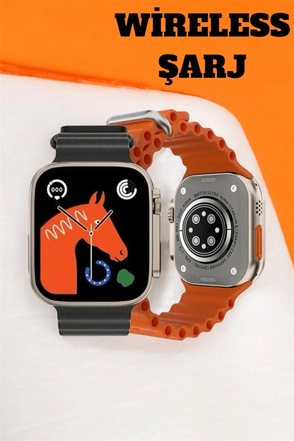 BUĞZ 49MM Ekranlı, Kan Basıncı ve Adımsayar Özellikli Bluetooth Akıllı Saat