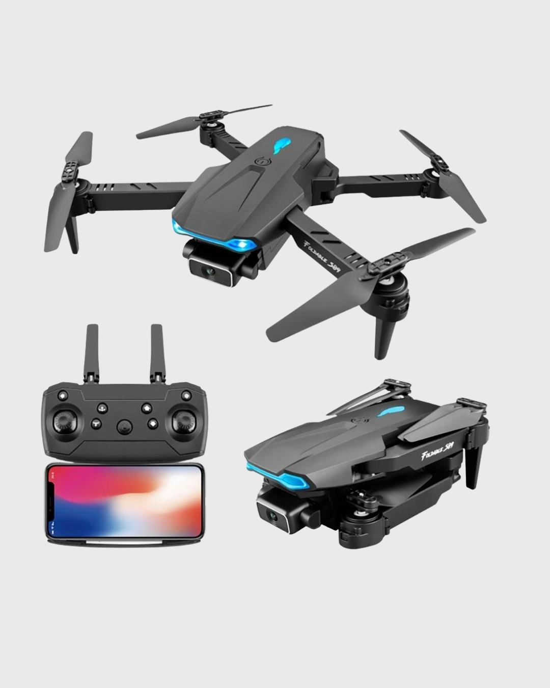 BUĞZ 4K Katlanabilir Drone Uzaktan Kontrollü Wi-Fi Görüntü Aktarımlı