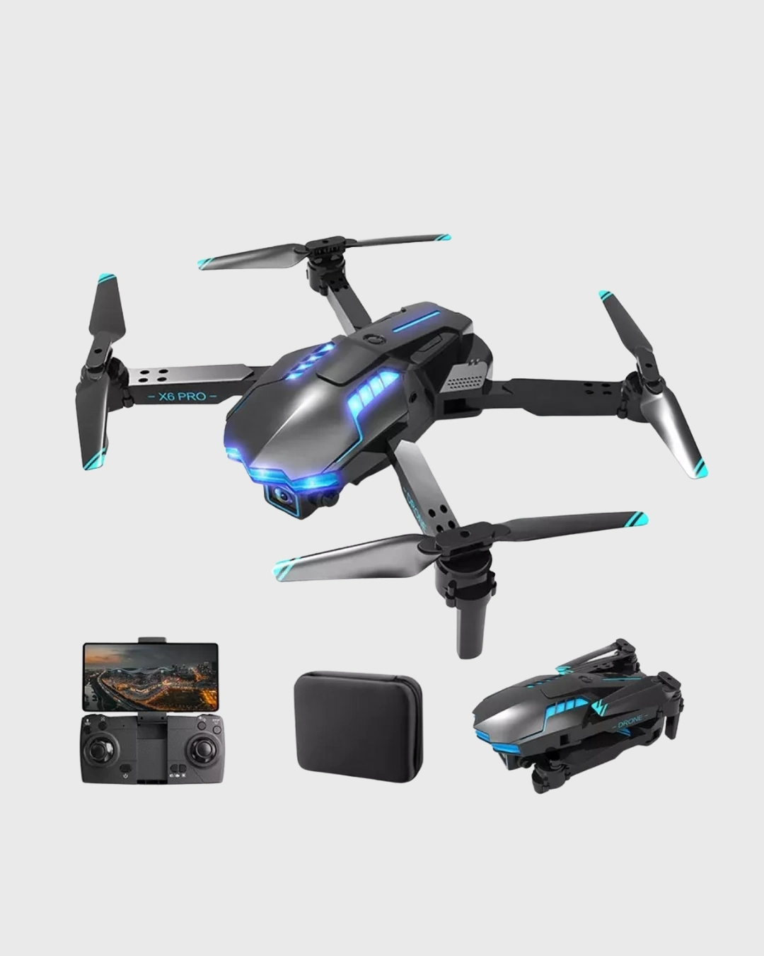 BUĞZ 4K Katlanabilir Drone Uzaktan Kontrollü Wi-Fi Görüntü Aktarımlı