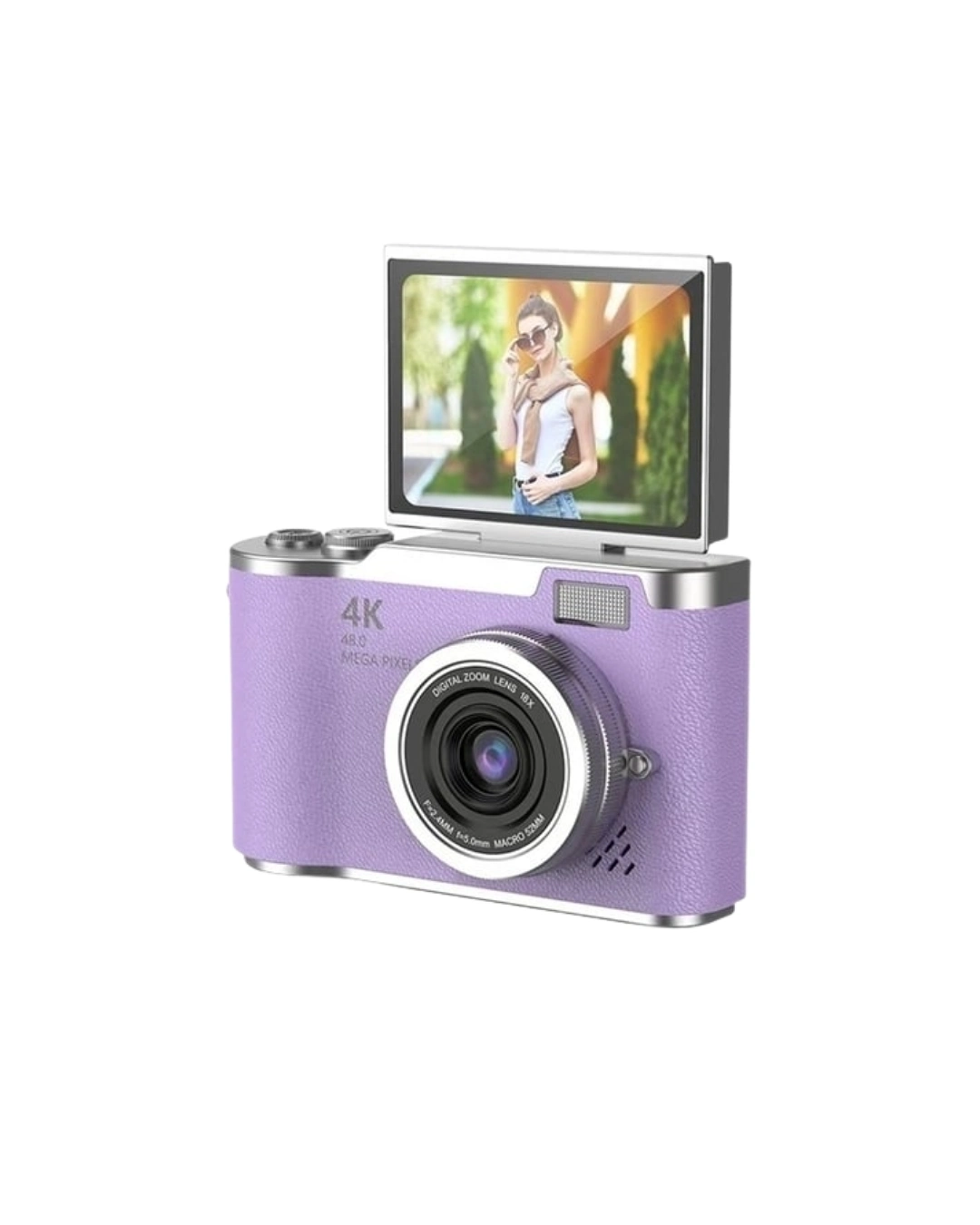 BUĞZ 4K Kompakt Kamera 48 MP Autofocus Flash Özellikli Vlog Kamera