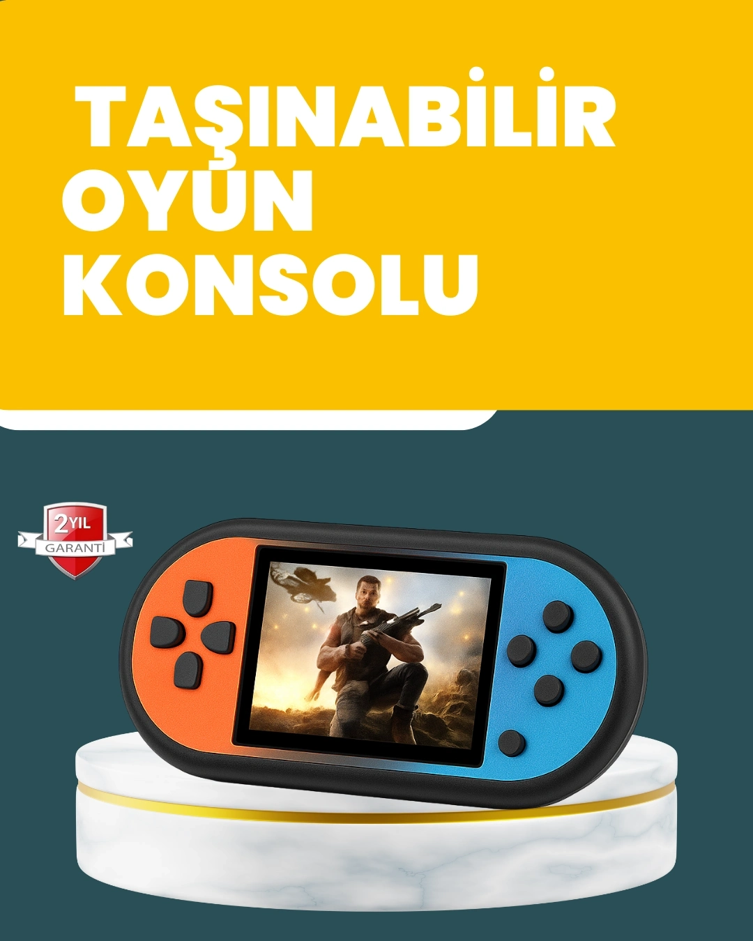 BUĞZ 520 Oyunlu Mini Oyun Konsolu HD LCD Ekranlı