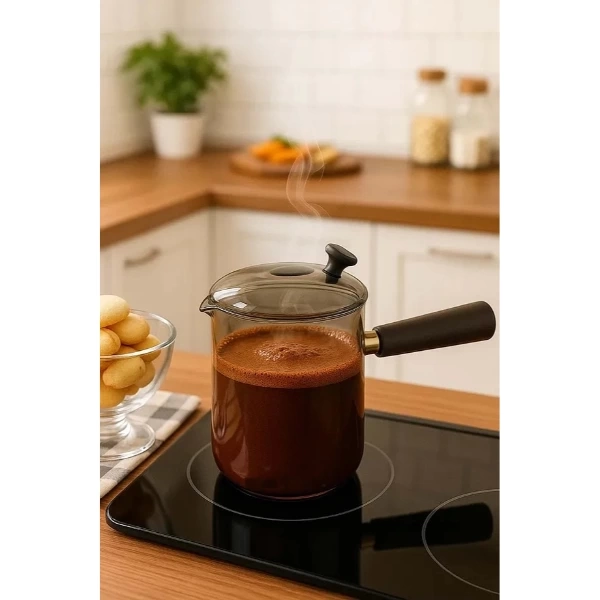 BUĞZ 550 ml Akasya Cam Cezve