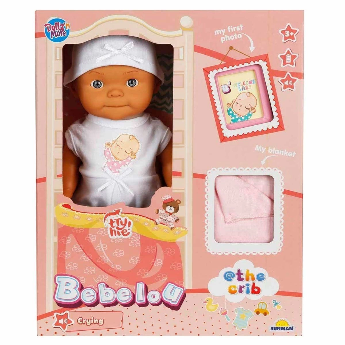 BUĞZ 5683 Bebelou Sesli Hoş Geldin Bebeği 30 cm -