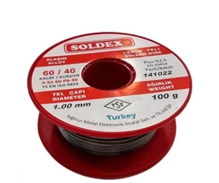 BUĞZ 60/40 Lehim Teli 100 Gr 1,00 Mm (sn:60 / Pb:40) BUĞZ 60/40 Lehim Teli 100 Gr 1,00 Mm (sn:60 / Pb:40)