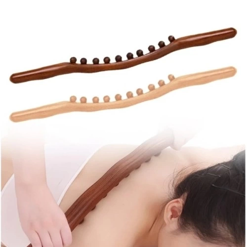 BUĞZ 60 cm Doğal Ahşap Masaj Sopası
