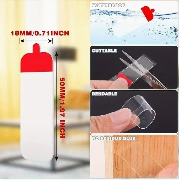 BUĞZ 60 Parça Kolay Açılır Güçlü Çift Taraflı Bant 18mm*50mm