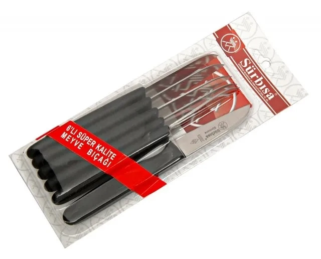 BUĞZ 61007 - Sürmene Meyve Bıçağı 7,5 Cm 6 Lı