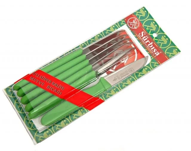 BUĞZ 61007 - Sürmene Meyve Bıçağı 7,5 Cm 6 Lı