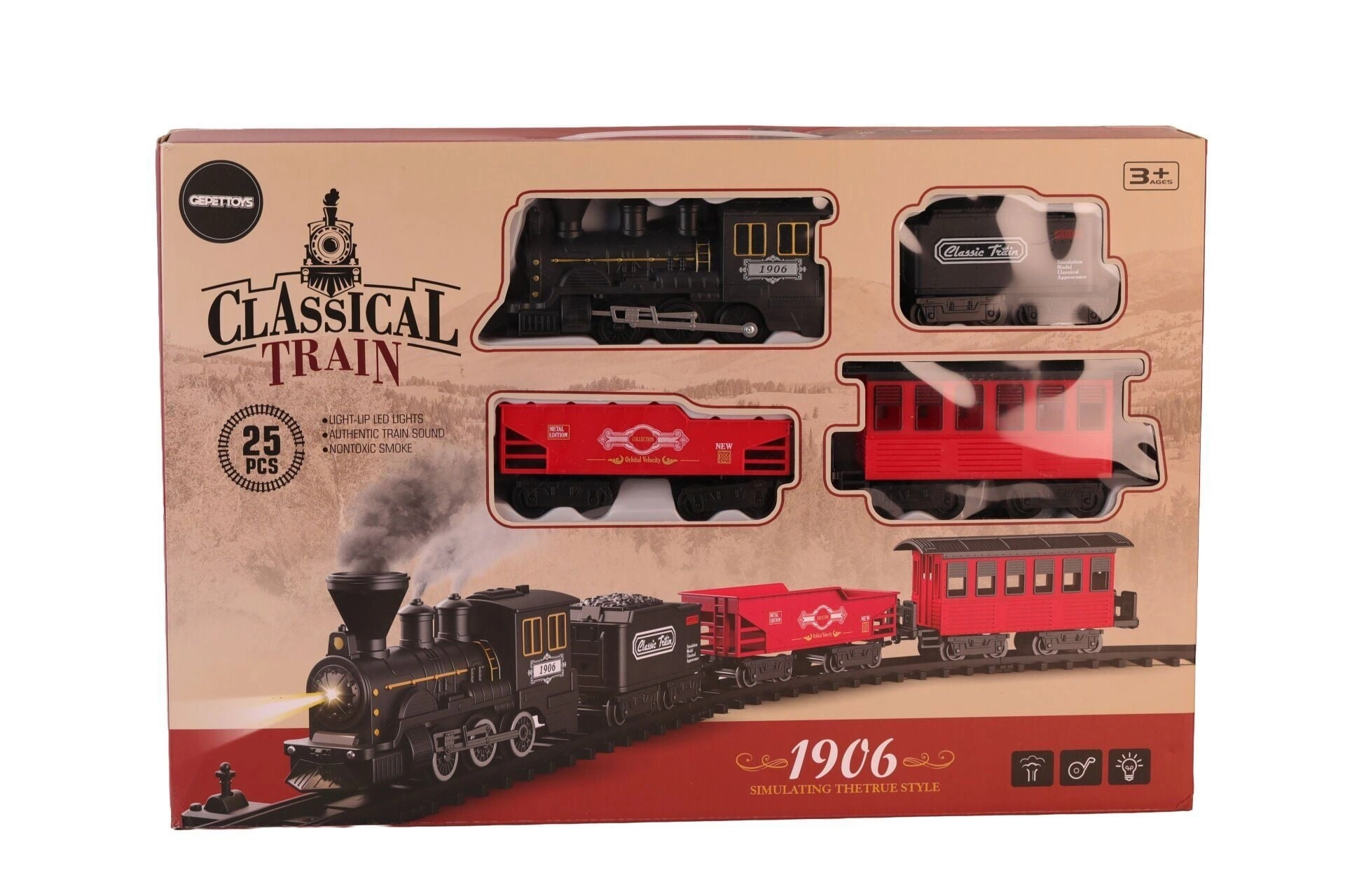 BUĞZ 622B BUHARLI SESLİ IŞIKLI TREN SETİ
