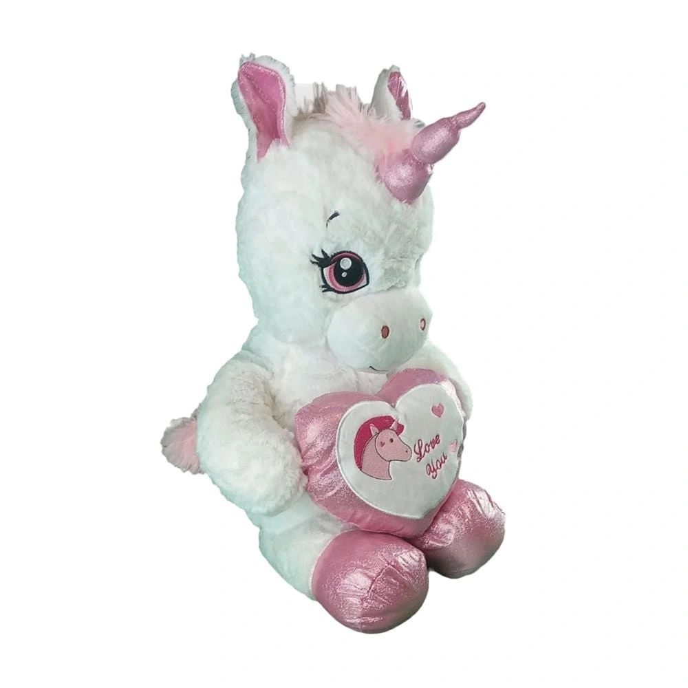 BUĞZ 63019 Peluş 60 cm Kalpli Boynuzlu At
