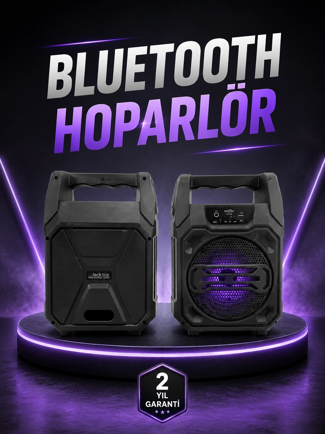 BUĞZ 6.5 İnç Kablosuz Hoparlör Bluetooth Bağlantılı Yüksek Ses
