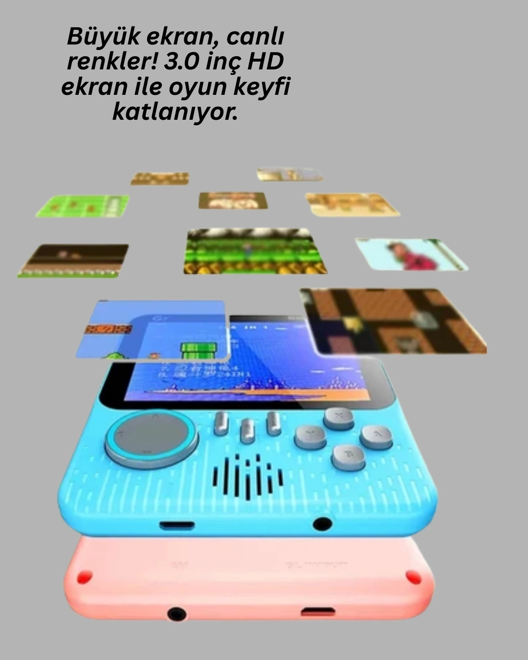 BUĞZ 666 Oyunlu Retro Game Console – TV ve Çift Gamepad Desteği