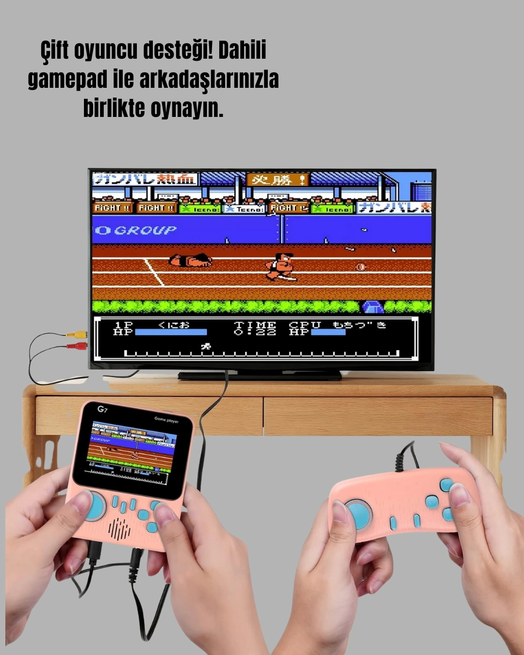 BUĞZ 666 Oyunlu Retro Game Console – TV ve Çift Gamepad Desteği
