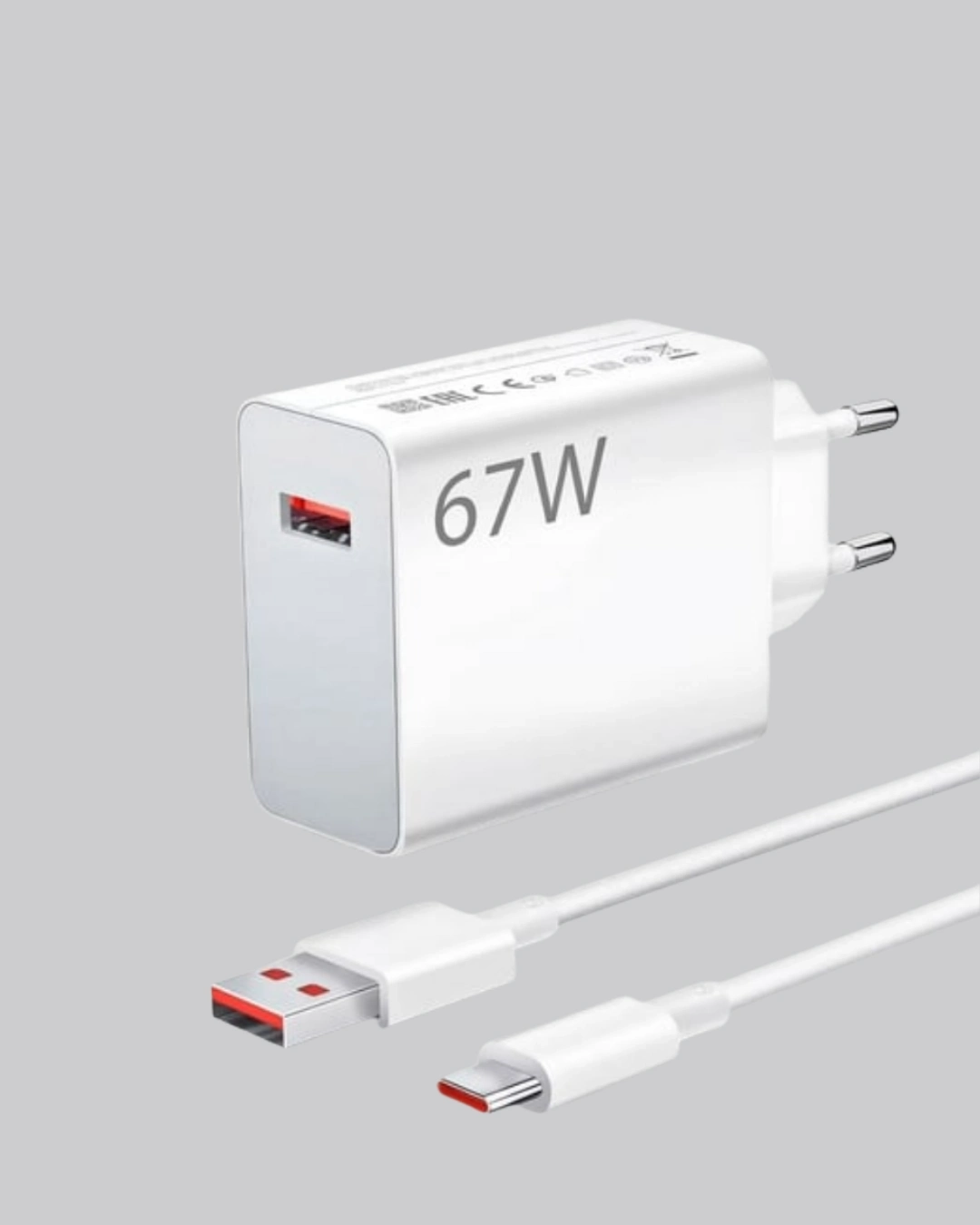 BUĞZ 67 Watt Çift Turbo Şarj Adaptörü  Reno 4 5 6 Uyumlu