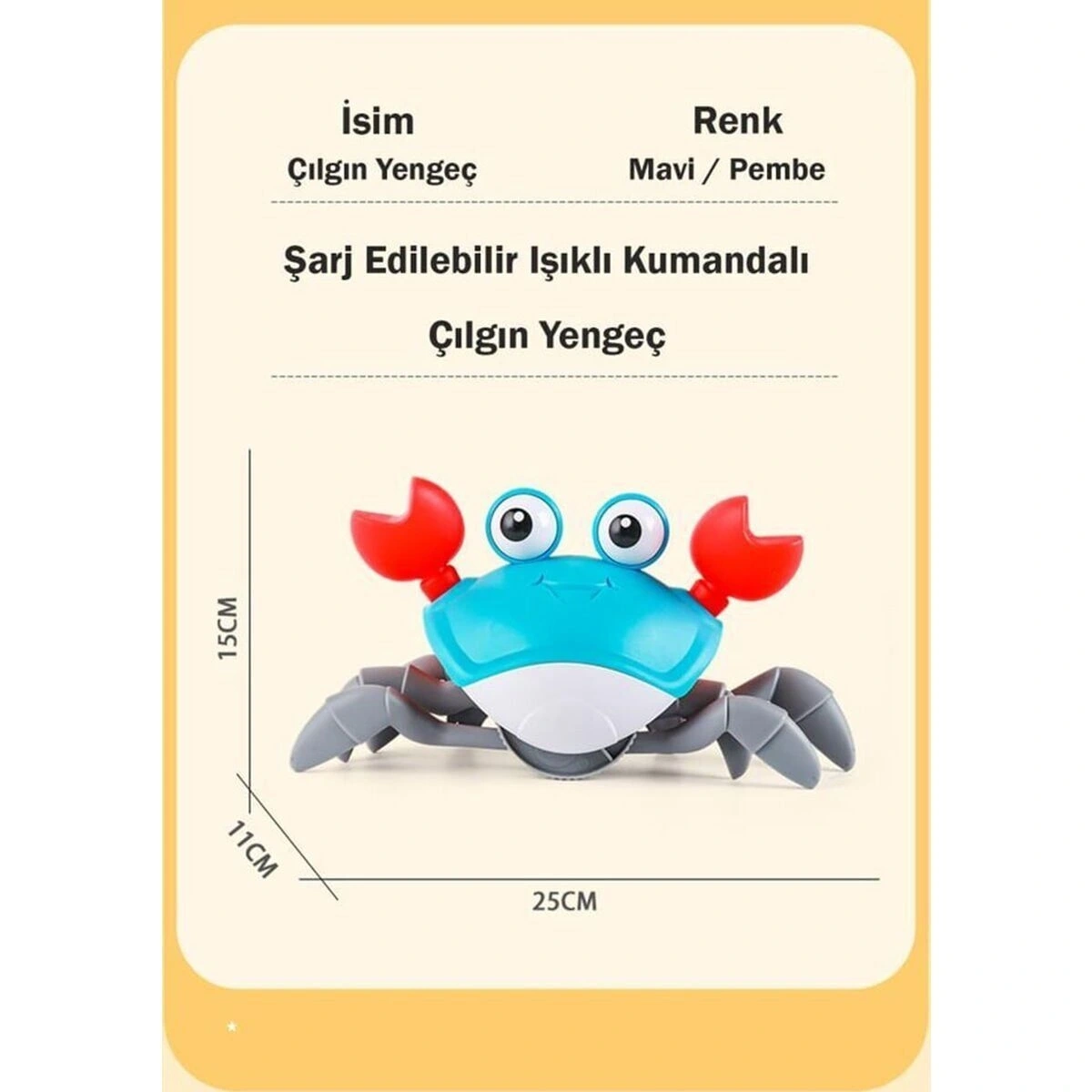 BUĞZ 6721E ŞARJLI KUMANDALI YENGEÇ