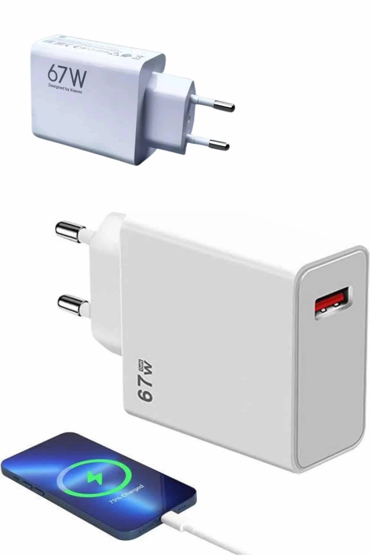 BUĞZ 67W Hızlı Şarj Yüksek Voltaj Korumalı Type C Şarj Adaptörü