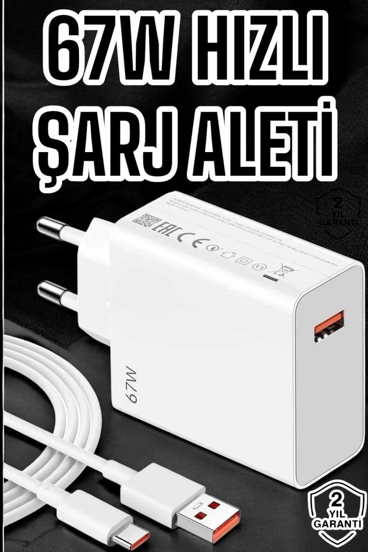 BUĞZ 67W Şarj Aleti Turbo Hızlı Type-C Şarj
