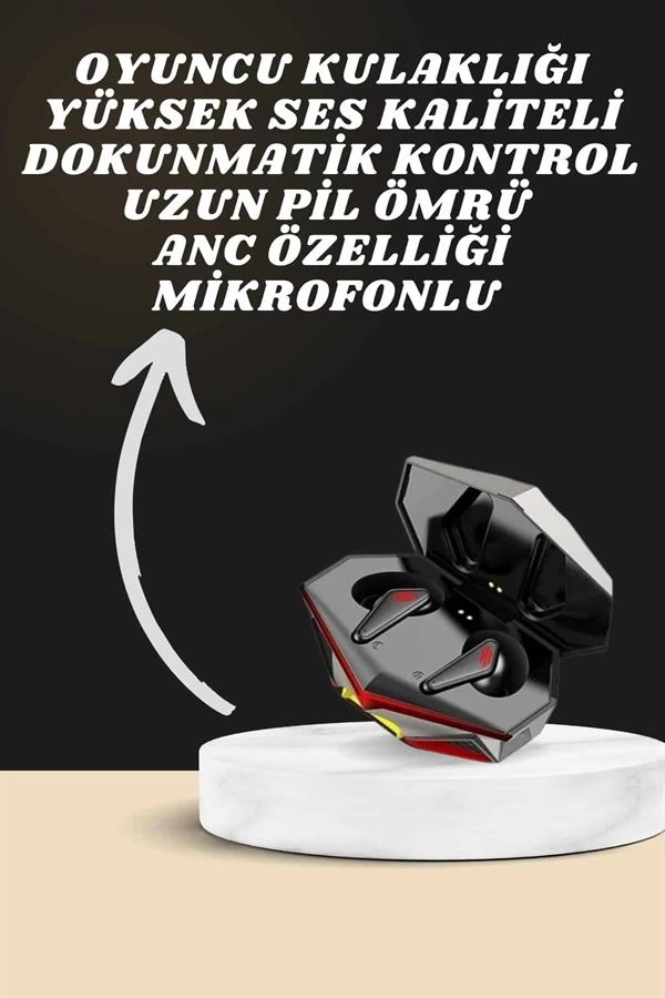 BUĞZ 7 Kordonlu Akıllı Saat Ve Oyuncu Kulaklığı Bluetooth Bağlantılı Android ve İOS Uyumlu