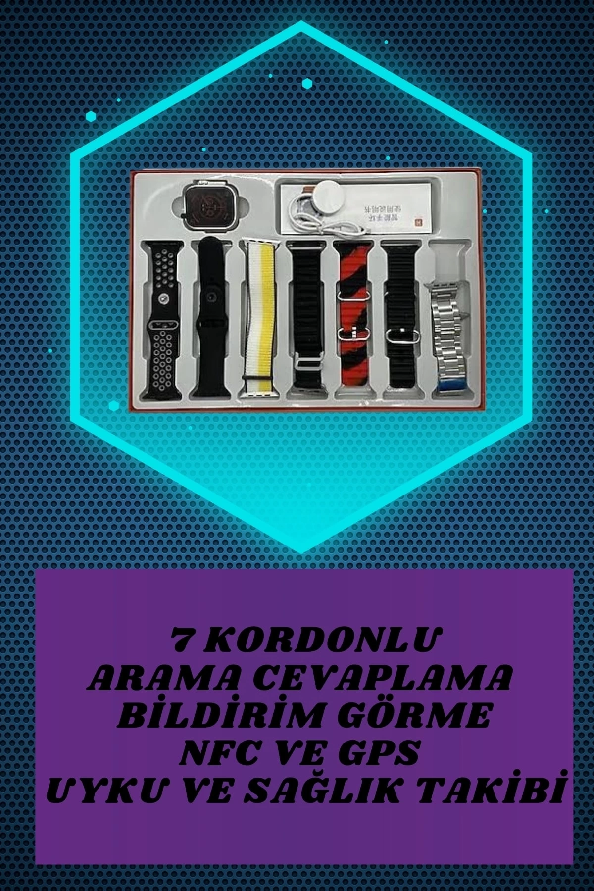 BUĞZ 7 Kordonlu Akıllı Saat Ve Oyuncu Kulaklığı Bluetooth Bağlantılı Android ve İOS Uyumlu BUĞZ 7 Kordonlu Akıllı Saat Ve Oyuncu Kulaklığı Bluetooth Bağlantılı Android ve İOS Uyumlu