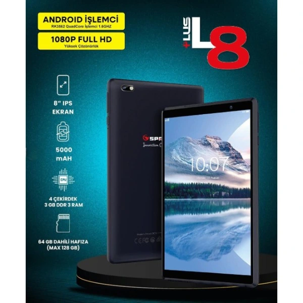 BUĞZ 8&qUOT; IPS EKRAN 4 ÇEKİRDEK 3GB/64GB TABLET PC