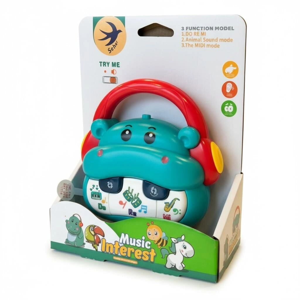 BUĞZ 855-152D PİLLİ MÜZİKLİ HİPOPOTAM -ZRV