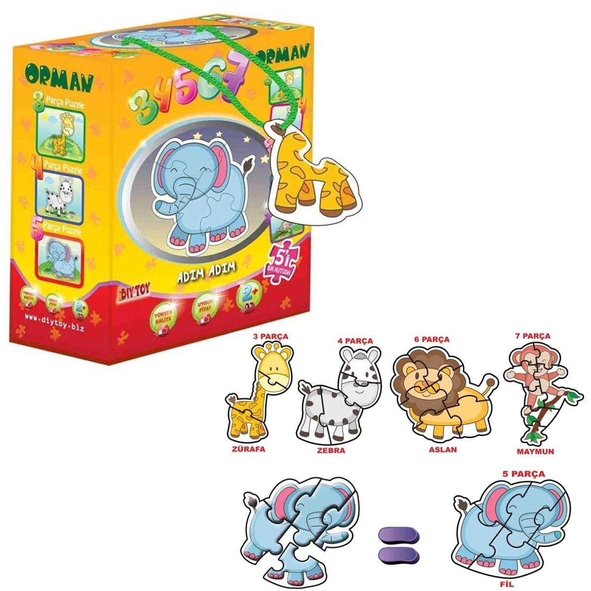BUĞZ 8766 ORMAN KUT.PUZZLE 025876-34567