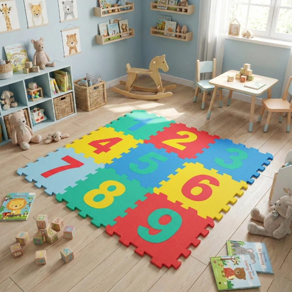 BUĞZ 9 PARÇA SAYILAR PUZZLE YER MATI