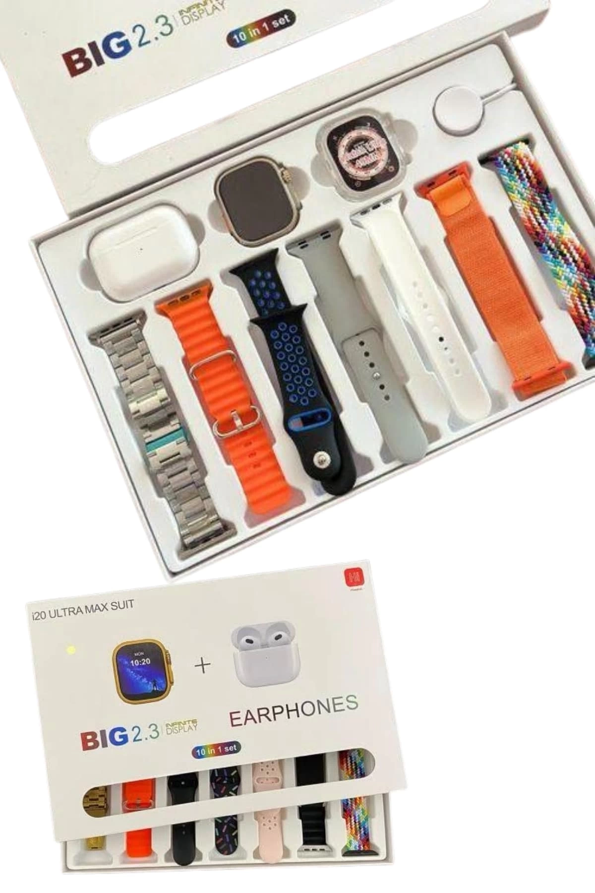 BUĞZ 9 Ultra Akıllı Saat 49mm 2inç Ekran 7 Kordonlu ve Bluetooth Kulaklık