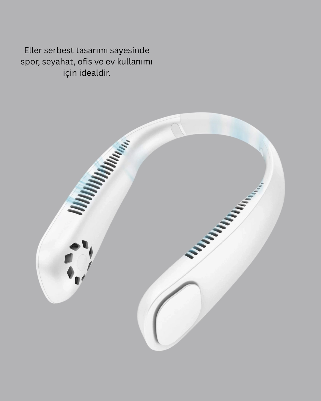 BUĞZ 9000mAh Şarjlı Boyun Tipi Taşınabilir Vantilatör