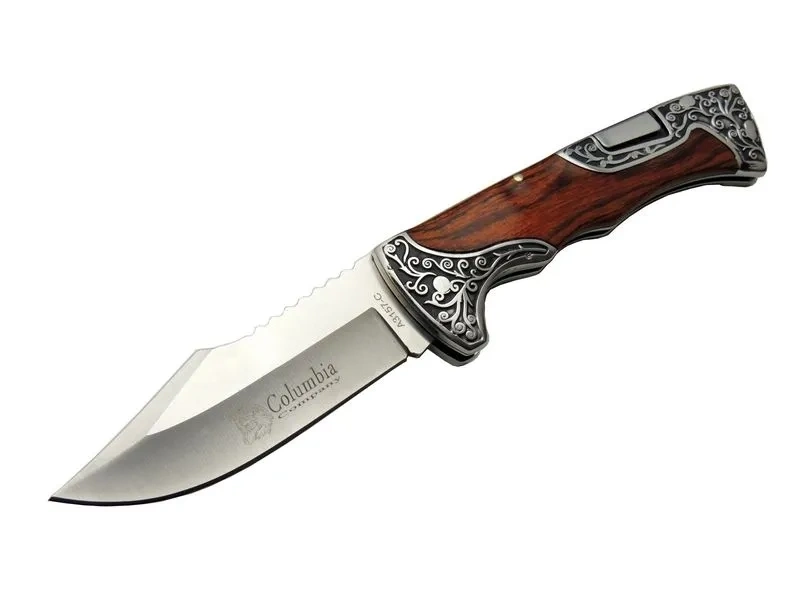 BUĞZ A3157a Av / Kamp Çakı 23 Cm - Gül Ağacı İşlemeli Saplı BUĞZ A3157a Av / Kamp Çakı 23 Cm - Gül Ağacı İşlemeli Saplı