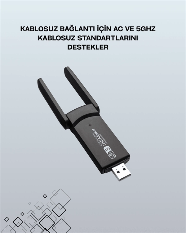 BUĞZ AC1200 USB WiFi Adaptör