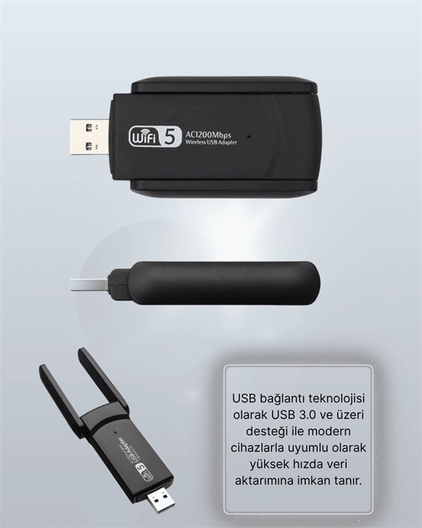 BUĞZ AC1200 USB WiFi Adaptör BUĞZ AC1200 USB WiFi Adaptör