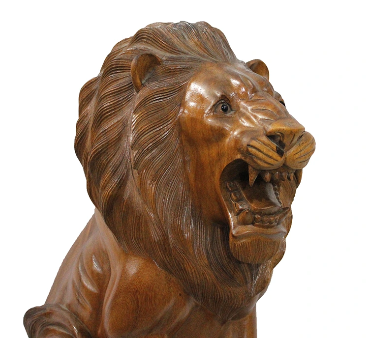 BUĞZ AHŞAP ASLAN FİGÜRÜ 50 CM BUĞZ AHŞAP ASLAN FİGÜRÜ 50 CM