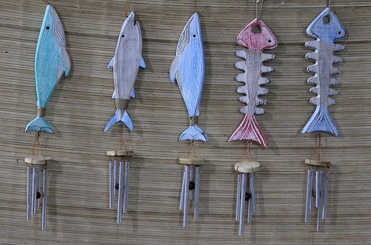 BUĞZ Ahşap Balıklı Metal Çan No:5