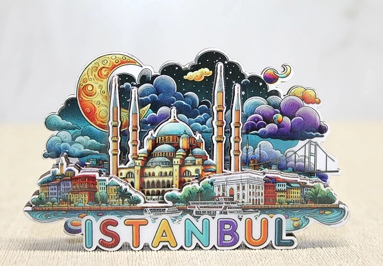 BUĞZ Ahşap İstanbul Temalı Magnet Alk4599