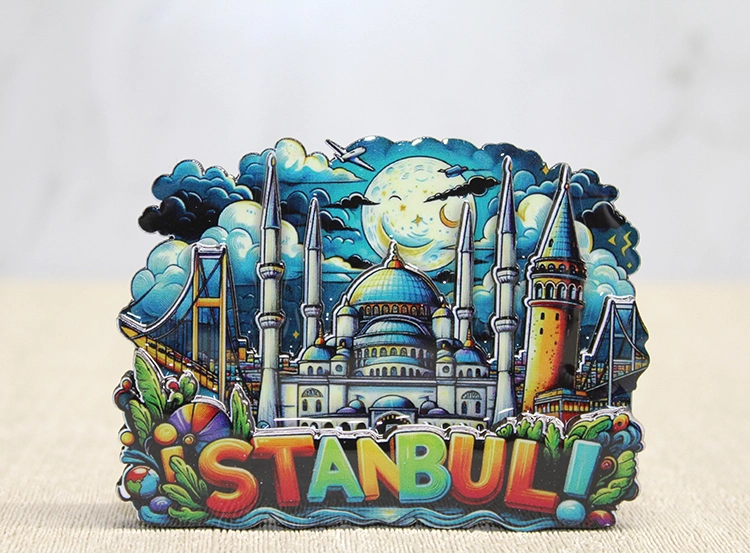 BUĞZ AHŞAP İSTANBUL TEMALI MAGNET - MODEL 2