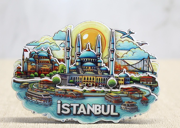 BUĞZ AHŞAP İSTANBUL TEMALI MAGNET - MODEL 3