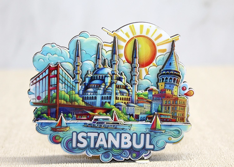 BUĞZ AHŞAP İSTANBUL TEMALI MAGNET - MODEL 4