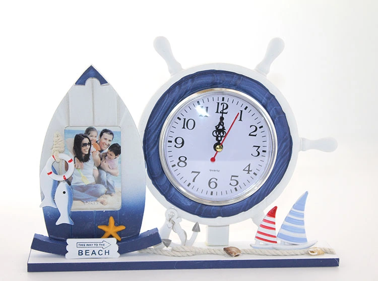 BUĞZ AHŞAP MARİN DÜMENLİ ÇERÇEVELİ SAAT MODEL 1