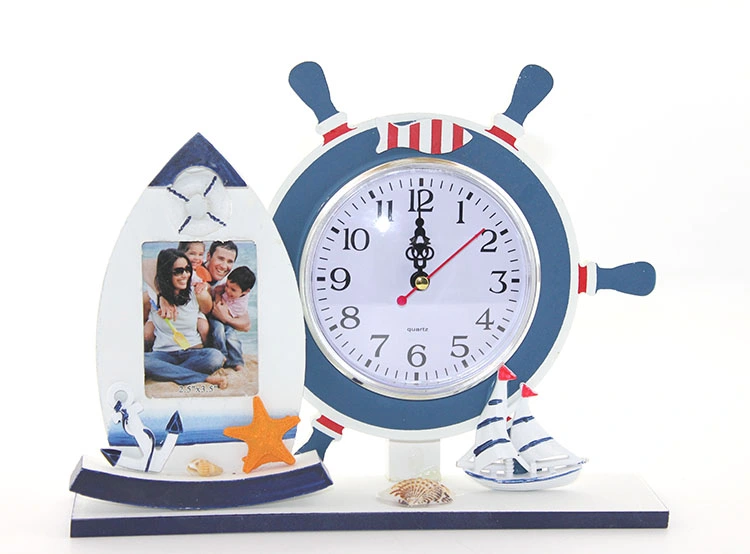 BUĞZ AHŞAP MARİN DÜMENLİ ÇERÇEVELİ SAAT MODEL 2