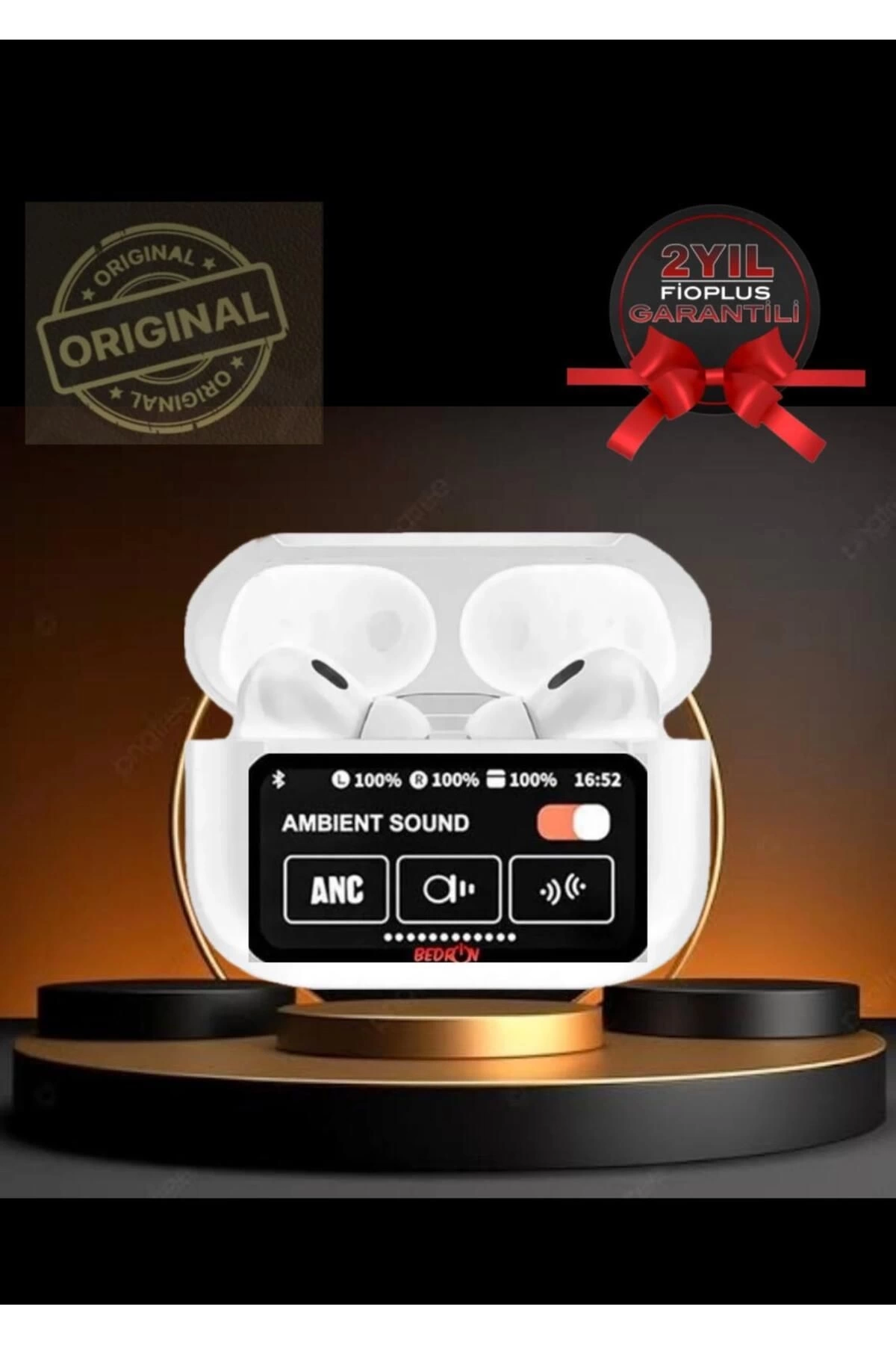 BUĞZ Air 2 Max Plus Anc Dokunmatik Ekranlı Bluetooth Kulaklık Ios Android Tüm Telefonlara Uyumlu Kulaklık