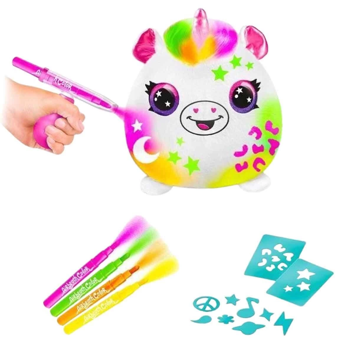 BUĞZ Airbrush Peluş Neon Boyama Seti