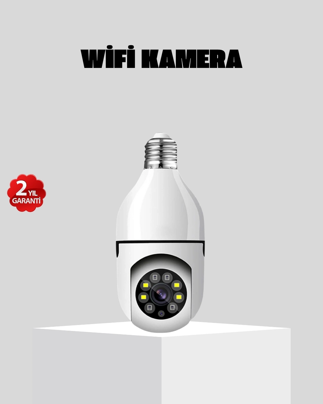 BUĞZ Akıllı Duy Kamera 360 Derece Dönebilir ve PTZ Teknolojili