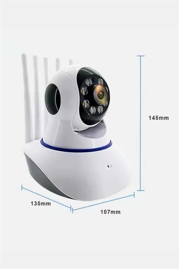 BUĞZ Akıllı Gece Görüşlü Sensörlü Wifi Kamera Telefondan Takip Edilebilir