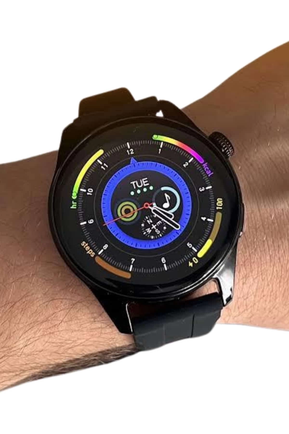 BUĞZ Akıllı Saat 1.5 Inç Amoled Ekran Çift Kordonlu GPS NFC Uyumlu