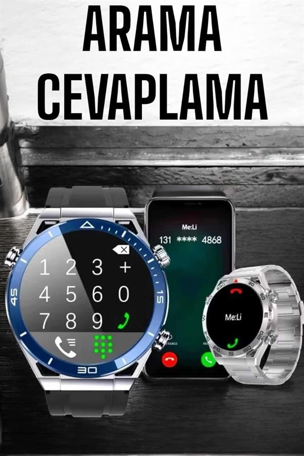 BUĞZ Akıllı Saat 2024 Model Arama Cevaplayan Uyku ve Sağlık Takibi