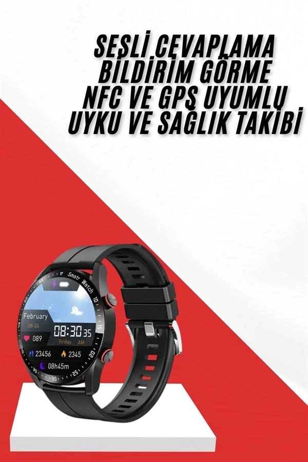 BUĞZ Akıllı Saat 3 Kordon Akıllı Saat Android ve İOS Uyumlu Uzun Ömürlü Titreşimli