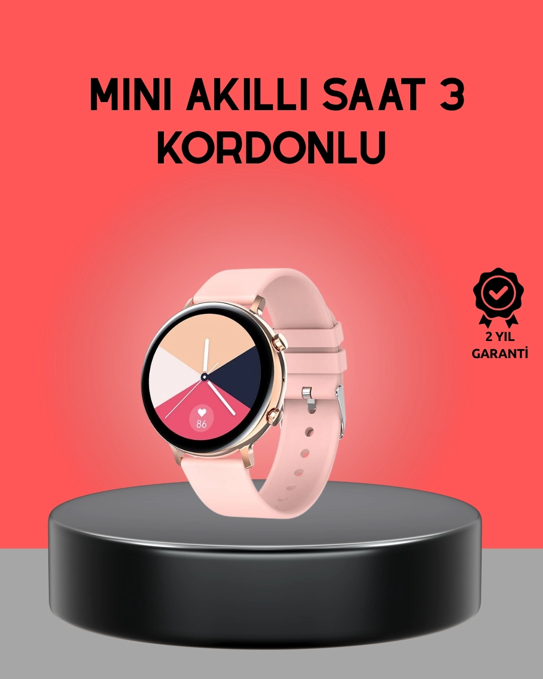 BUĞZ Akıllı Saat – Adım Sayar, Bildirim Görüntüleme, Suya Dayanıklı